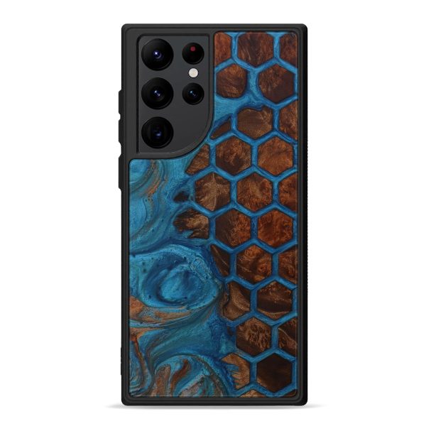 Galaxy S22 Ultra Wood+Resin Phone Case - Kimio (Pattern, 595461) Discount