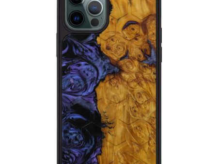 iPhone 12 Pro Max Wood+Resin Phone Case - Ines (Tactile, 592974) on Sale