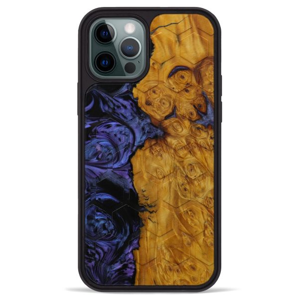 iPhone 12 Pro Max Wood+Resin Phone Case - Ines (Tactile, 592974) on Sale