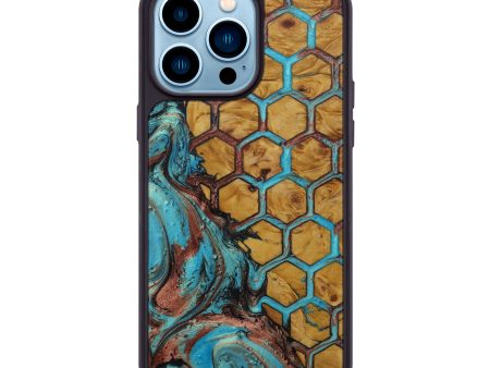 iPhone 14 Pro Max Wood+Resin Phone Case - Ulla (Pattern, 595074) For Cheap