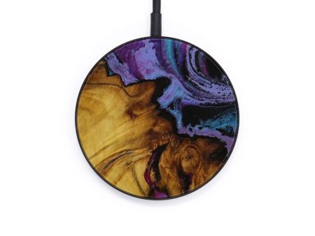 Circle Wood+Resin Wireless Charger - Charita (Purple, 592600) Discount