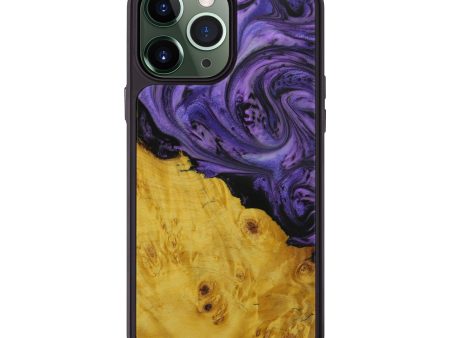 iPhone 13 Pro Max Wood+Resin Phone Case - Dorothea (Purple, 595021) Online Sale