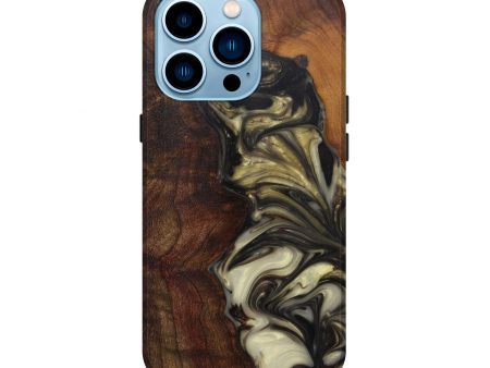 iPhone 14 Pro Wood+Resin Live Edge Phone Case - Alie (Metallic, 591453) Online