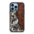 iPhone 14 Pro Max Wood+Resin Phone Case - Wynnie (Black & White, 594758) Online