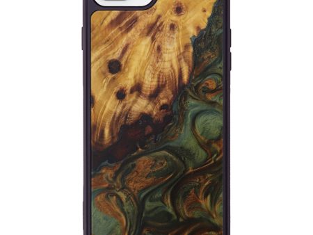 iPhone 7 Plus Wood+Resin Phone Case - Luan (Dark Green, 593584) Online Hot Sale