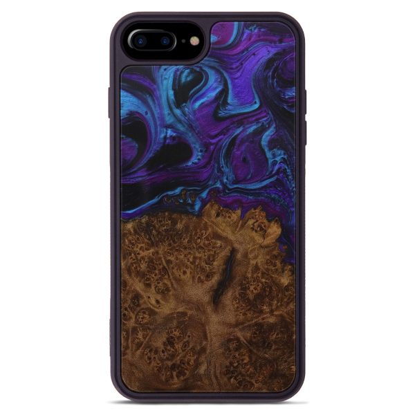 iPhone 8 Plus Wood+Resin Phone Case - Delila (Purple, 587651) Online Sale