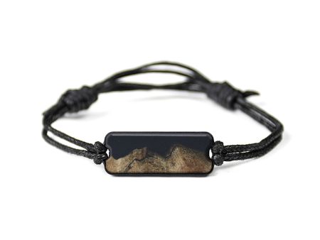 Classic Wood+Resin Bracelet - Alicia (Pure Black, 591712) For Cheap