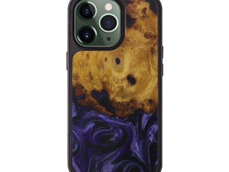 iPhone 13 Pro Wood+Resin Phone Case - Trixy (Purple, 587657) Discount