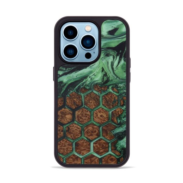 iPhone 14 Pro Wood+Resin Phone Case - Shyam (Pattern, 595088) Online Sale