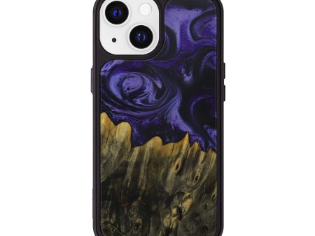 iPhone 13 Wood+Resin Phone Case - Cosette (Purple, 587664) Online now