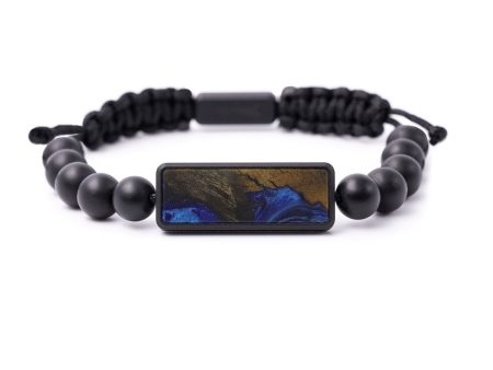 Bead Wood+Resin Bracelet - Clayton (Dark Blue, 588314) Online Hot Sale