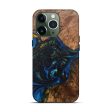 iPhone 13 Pro Wood+Resin Live Edge Phone Case - Costanza (Teal & Gold, 590671) Online