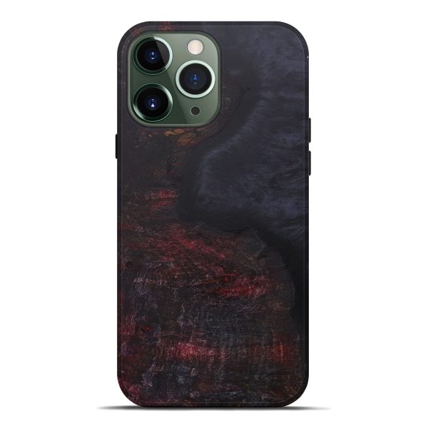 iPhone 13 Pro Max Wood+Resin Live Edge Phone Case - Chawki (Pure Black, 587049) Online Hot Sale