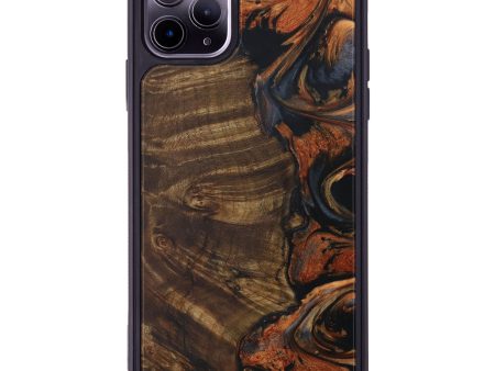 iPhone 11 Pro Max Wood+Resin Phone Case - Arleta (Metallic, 594643) Discount