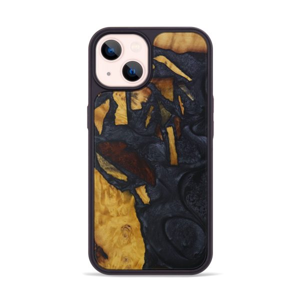 iPhone 14 Wood+Resin Phone Case - Chalmers (Mosaic, 592238) Online now