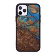 iPhone 11 Pro Wood+Resin Phone Case - Malina (Teal & Gold, 588431) For Cheap