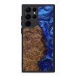 Galaxy S22 Ultra Wood+Resin Phone Case - Lavon (Dark Blue, 589779) Supply