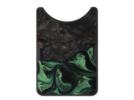 Alloy Wood+Resin Wallet - Devaughn (Dark Green, 589019) For Discount