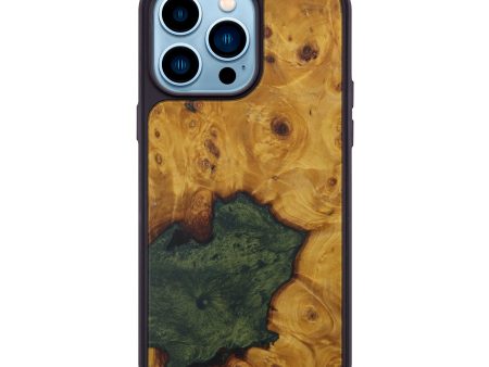 iPhone 14 Pro Max Burl Wood Phone Case - Darien (Buckeye Burl, 593961) For Cheap