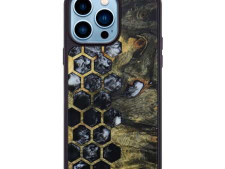 iPhone 14 Pro Max Wood+Resin Phone Case - Tsing (Pattern, 589032) Discount