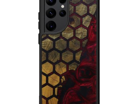 Galaxy S22 Ultra Wood+Resin Phone Case - Cyntha (Pattern, 592809) Hot on Sale