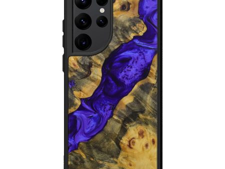 Galaxy S22 Ultra Wood+Resin Phone Case - Hampton (Purple, 589740) Hot on Sale