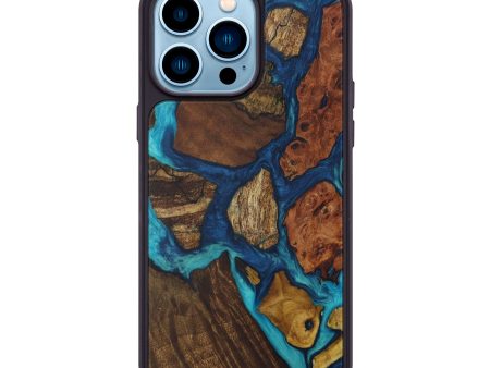 iPhone 14 Pro Max Wood+Resin Phone Case - Tayeb (Mosaic, 590890) For Cheap