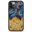 iPhone 12 Pro Max Wood+Resin Phone Case - Klarrisa (Teal & Gold, 587490) Cheap