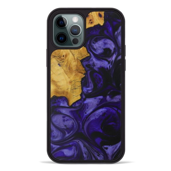 iPhone 12 Pro Wood+Resin Phone Case - Kameron (Purple, 591134) Online