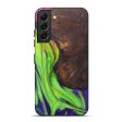 Galaxy S22 Plus Wood+Resin Live Edge Phone Case - Clary (Dark Green, 594876) Discount