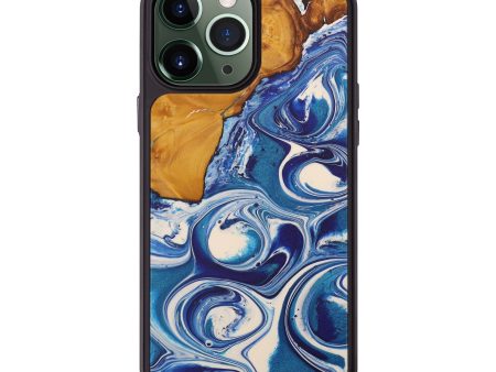 iPhone 13 Pro Max Wood+Resin Phone Case - Florentino (Light Blue, 587588) Hot on Sale