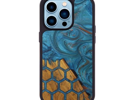 iPhone 14 Pro Wood+Resin Phone Case - Victoria (Pattern, 595441) Supply