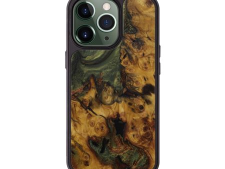 iPhone 13 Pro Wood+Resin Phone Case - Chicky (Dark Green, 589039) Hot on Sale