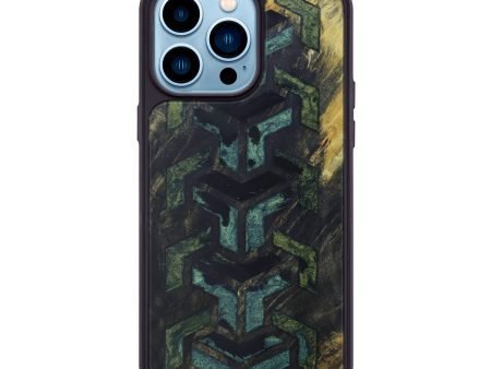 iPhone 14 Pro Max Wood+Resin Phone Case - Mansum (Pattern, 592794) For Sale