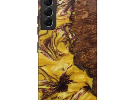 Galaxy S22 Plus Wood+Resin Live Edge Phone Case - Franklyn (Purple, 591439) Online Sale