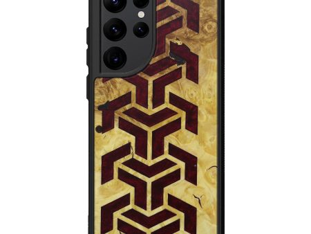 Galaxy S22 Ultra Wood+Resin Phone Case - Shyann (Pattern, 595276) Online now