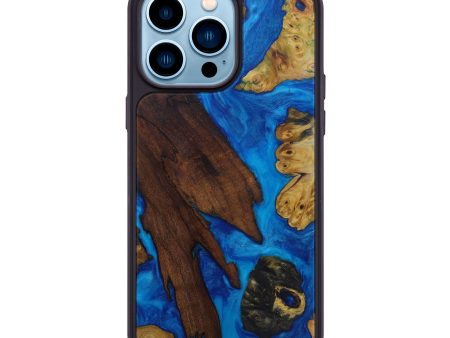 iPhone 14 Pro Max Wood+Resin Phone Case - Yevette (Mosaic, 590862) Fashion