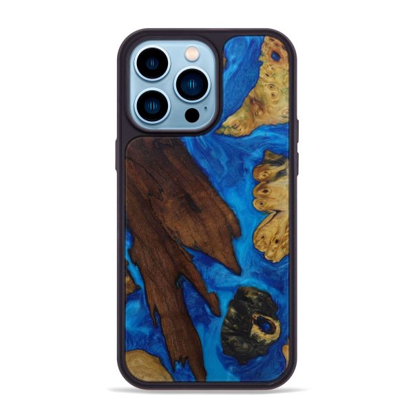 iPhone 14 Pro Max Wood+Resin Phone Case - Yevette (Mosaic, 590862) Fashion