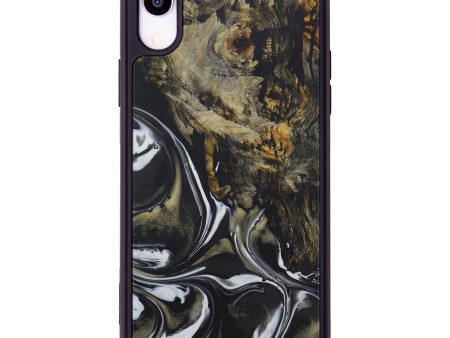 iPhone Xr Wood+Resin Phone Case - Keira (Black & White, 588841) Online