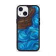 iPhone 13 Wood+Resin Phone Case - Alex (Light Blue, 591637) Discount