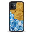 iPhone 12 Wood+Resin Phone Case - Augusto (Light Blue, 590521) on Sale