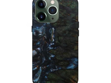 iPhone 13 Pro Wood+Resin Live Edge Phone Case - Celestina (Dark Blue, 590025) For Discount