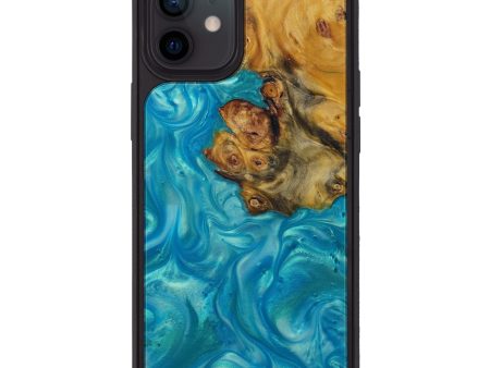 iPhone 12 Wood+Resin Phone Case - Rigby (Light Blue, 594105) Online