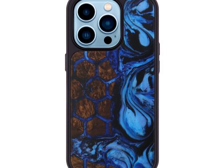 iPhone 14 Pro Wood+Resin Phone Case - Alonza (Pattern, 595229) Discount