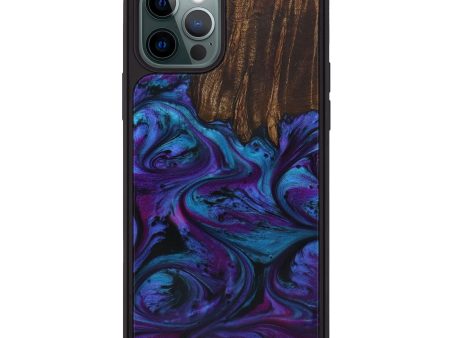 iPhone 12 Pro Wood+Resin Phone Case - Tomasina (Purple, 592502) Fashion