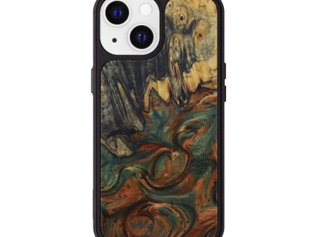 iPhone 13 Wood+Resin Phone Case - Brunhilda (Dark Green, 595011) Online Hot Sale