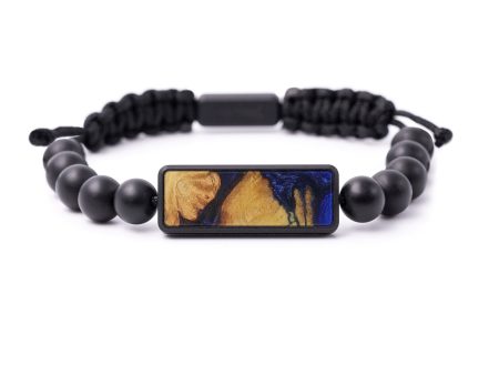 Bead Wood+Resin Bracelet - Burns (Dark Blue, 589777) Online Hot Sale