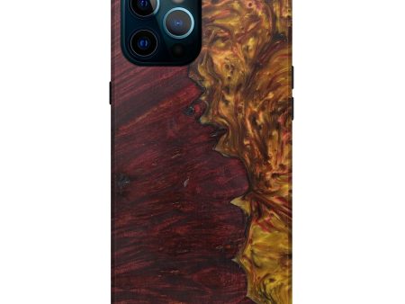 iPhone 12 Pro Max Wood+Resin Live Edge Phone Case - Hewlet (Metallic, 591370) For Cheap