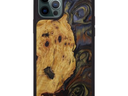 iPhone 12 Pro Max Wood+Resin Phone Case - Katelynn (Metallic, 592315) Online now