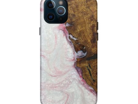 iPhone 12 Pro Wood+Resin Live Edge Phone Case - Timothea (Black & White, 592320) Hot on Sale